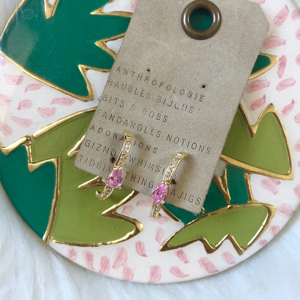Anthropologie Shashi Earrings in Pink